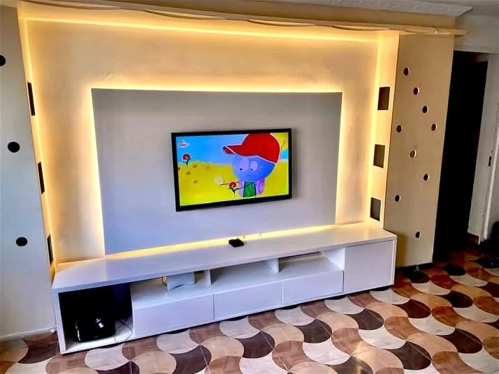 Móvel de TV com iluminação LED
