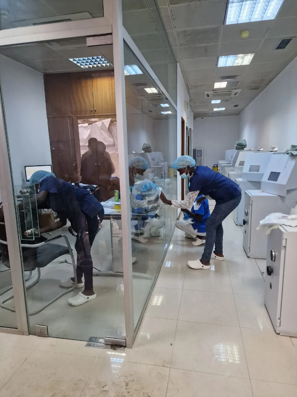 Equipa SMARTLOCK em intervenção numa área bancária
